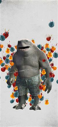 king shark the suicide squad 8k wallpaper
