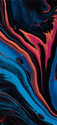 blue white and red abstract painting wallpaper