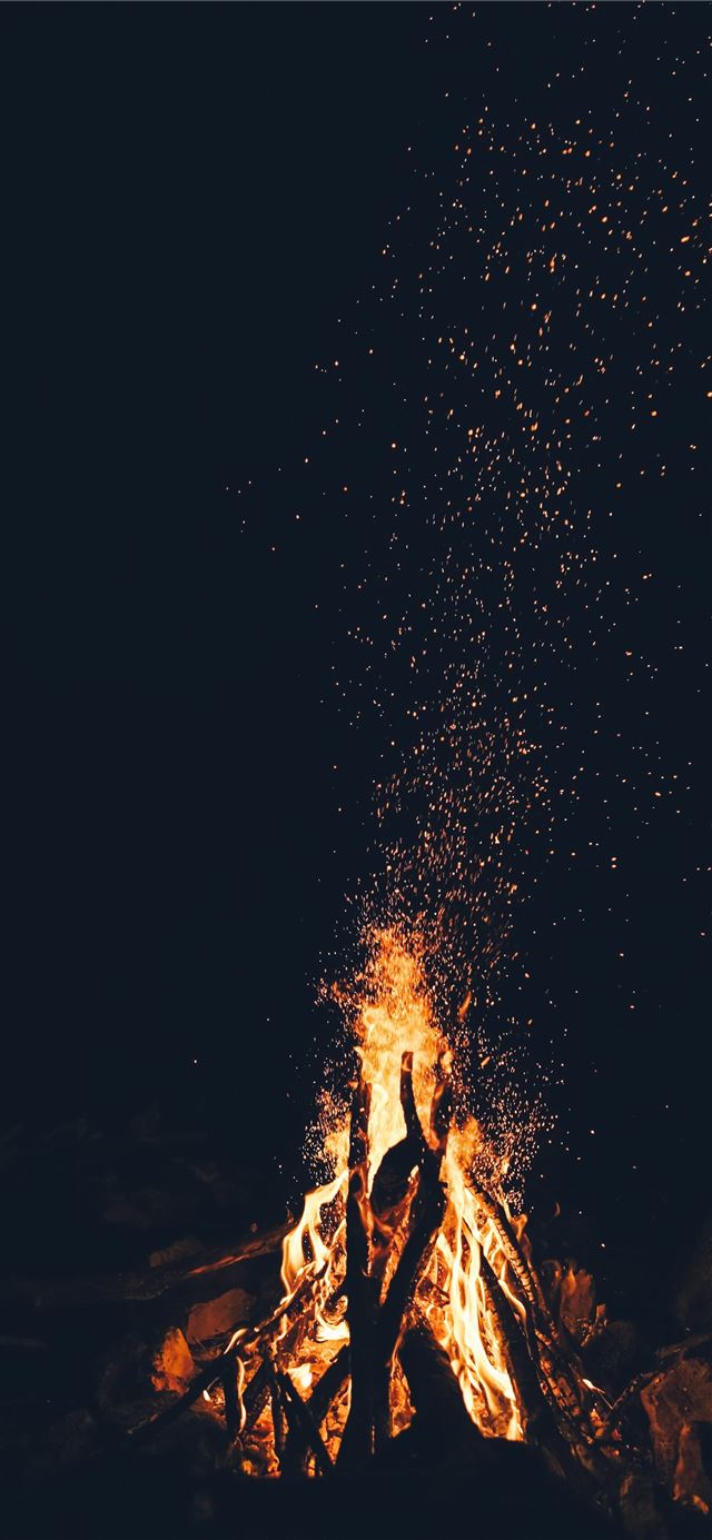 bonfire iPhone 12 wallpaper 