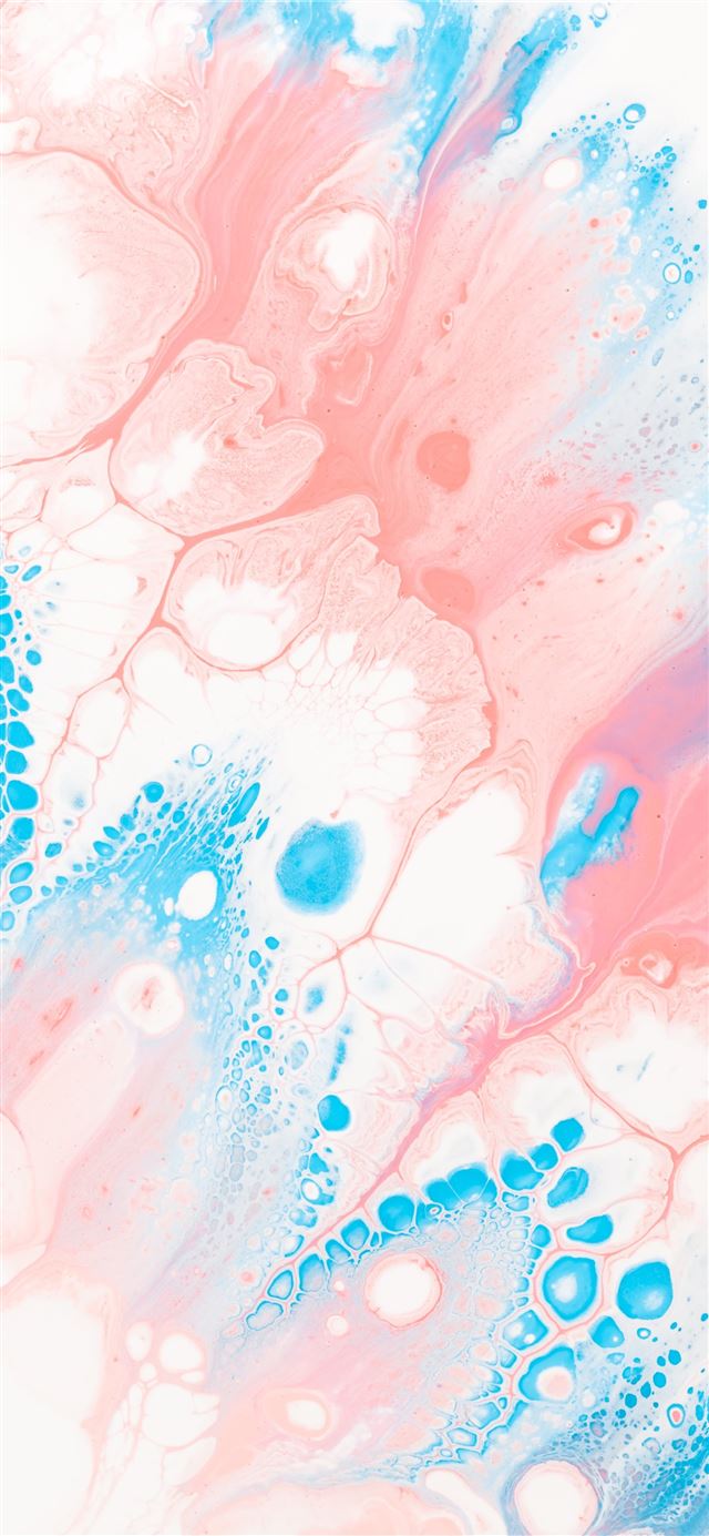 blue and white abstract painting iPhone 12 wallpaper 