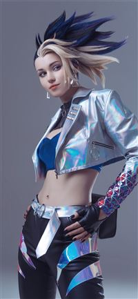 kda akali cosplay 5k wallpaper