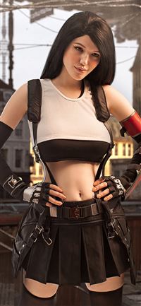 tifa lockhart final fantasy 7 cosplay wallpaper