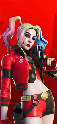 fortnite dc harley quinn outfit 4k wallpaper