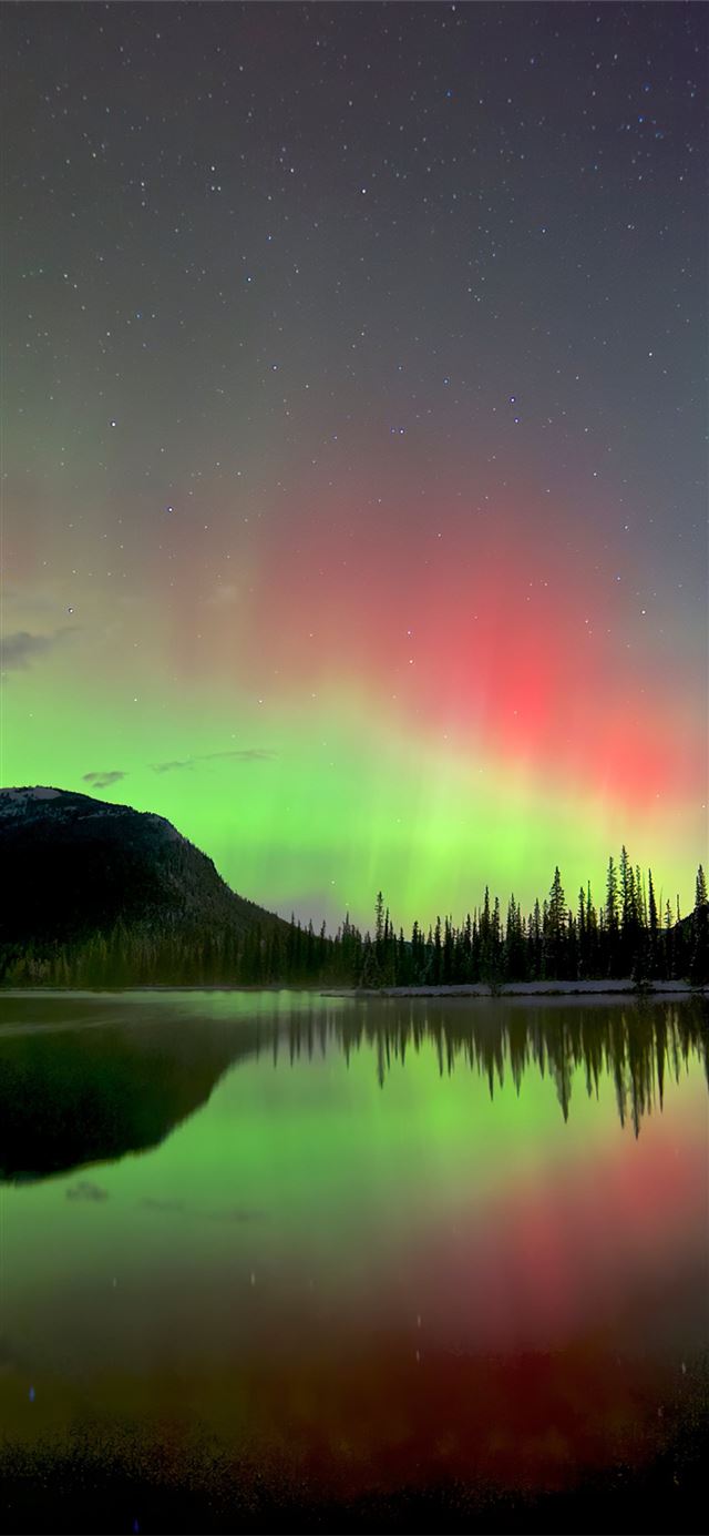 beauty of sky aurora bliss iPhone 12 wallpaper 