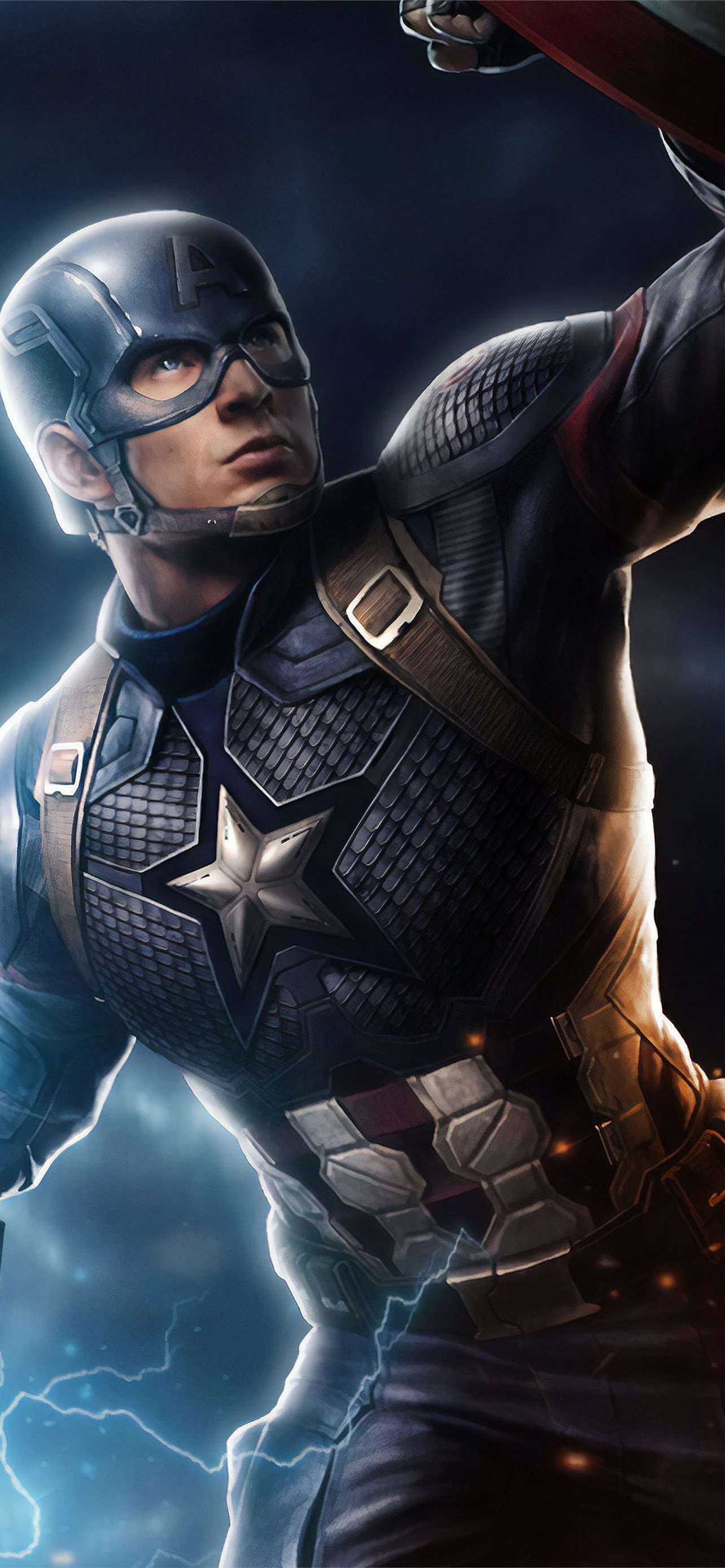 Avengers Endgame Captain America Mjolnir Hammer Li... iPhone Wallpapers  Free Download