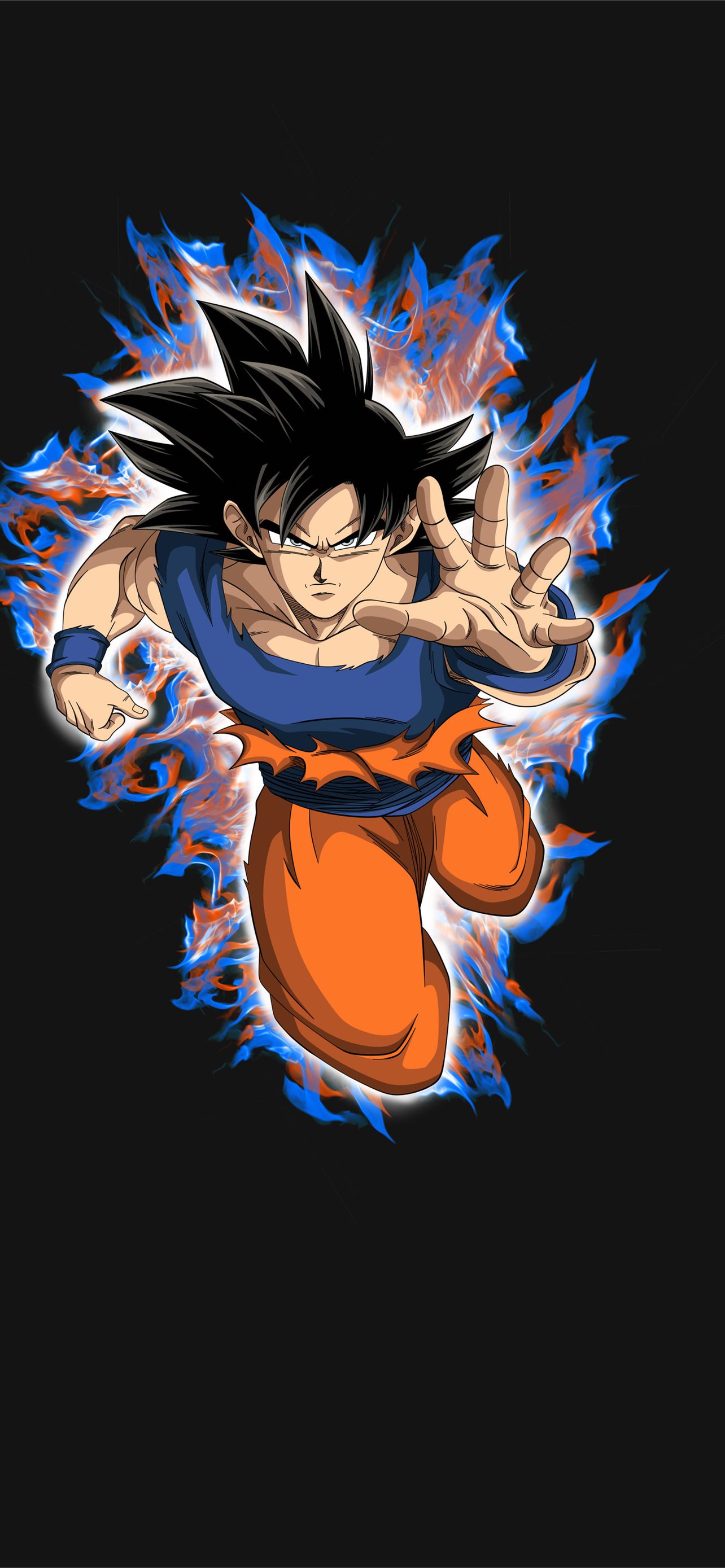 90 Goku Ultra Instinct Mastered on afari iPhone Wallpapers Free Download