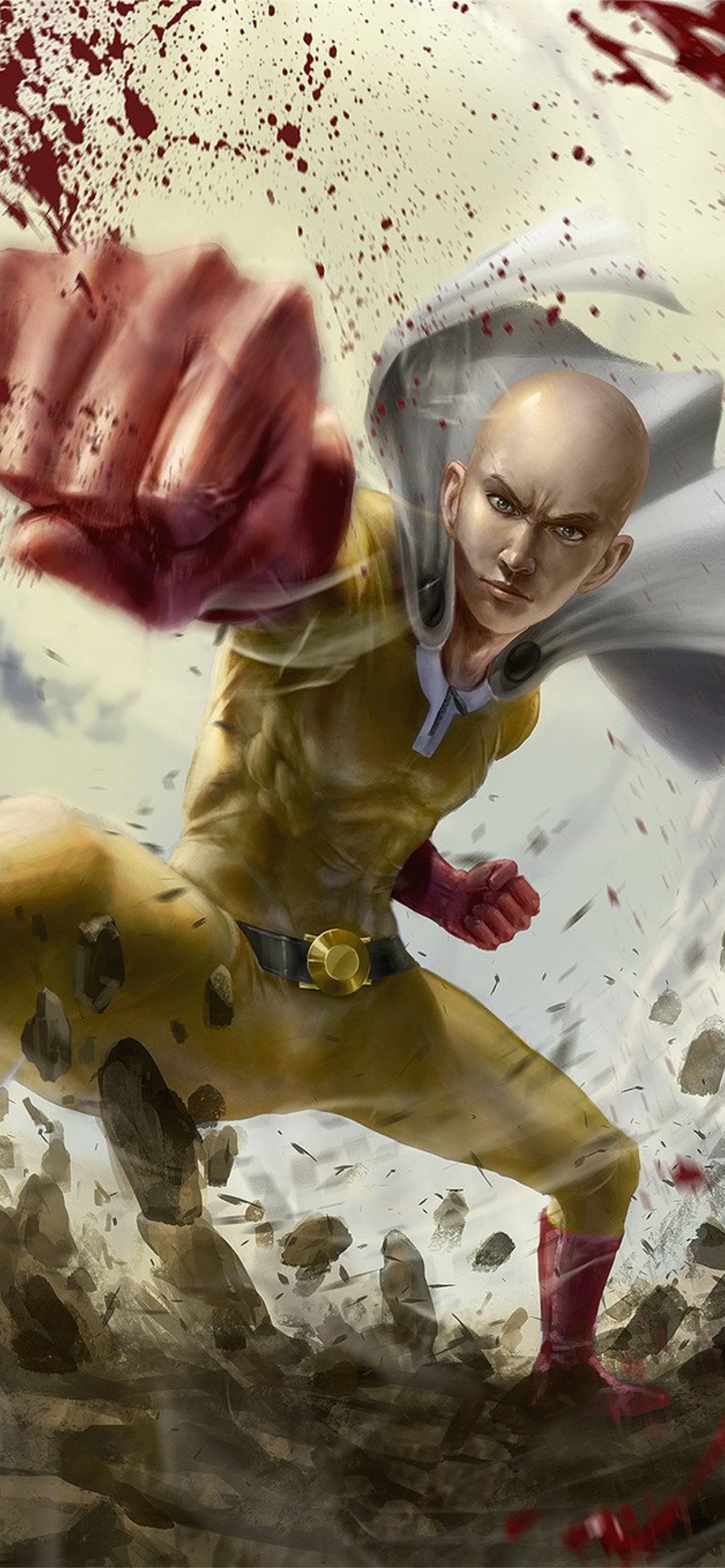 Saitama Cool One Punch Man Resolution HD Anime 4K ... iPhone Wallpapers  Free Download