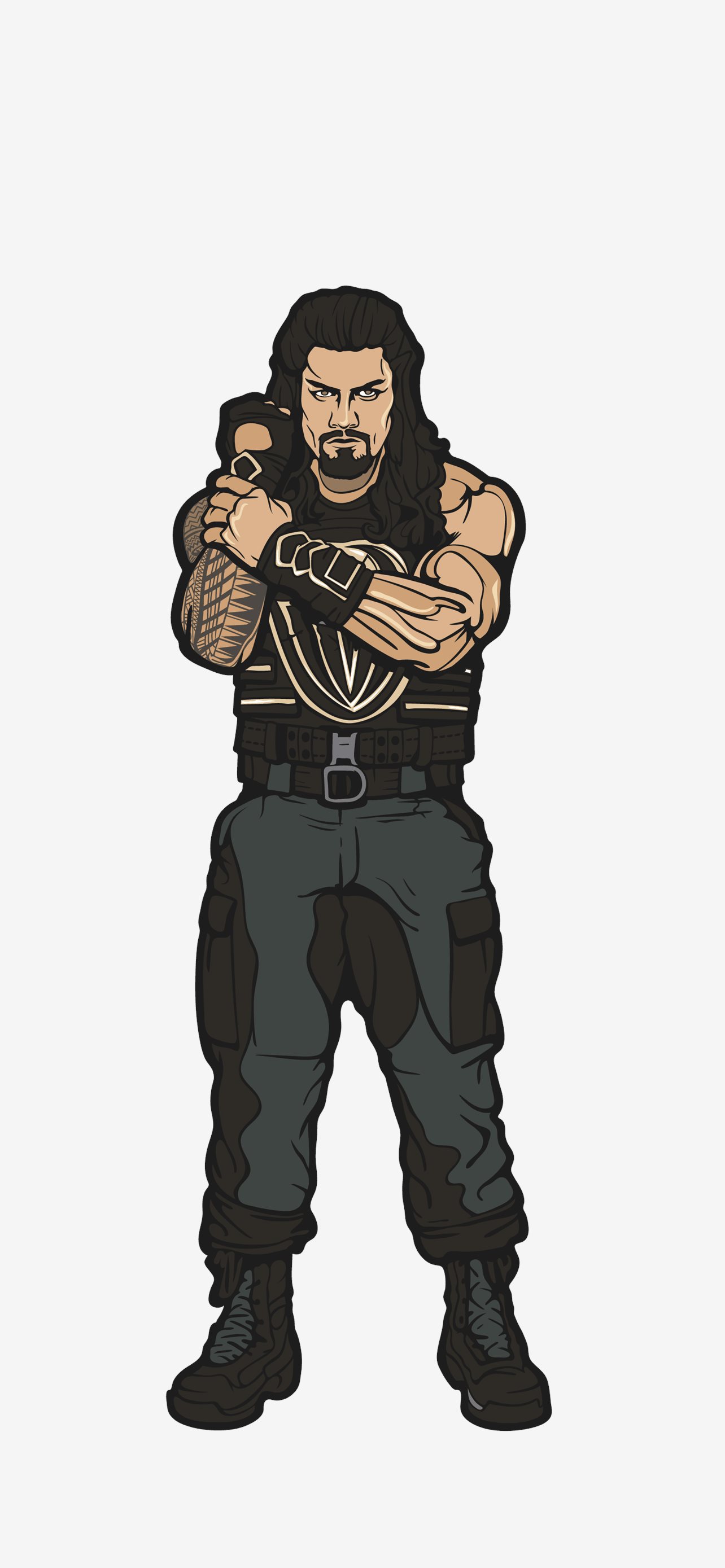 Drawing Roman Reigns Cartoon iPhone Wallpapers Free Download