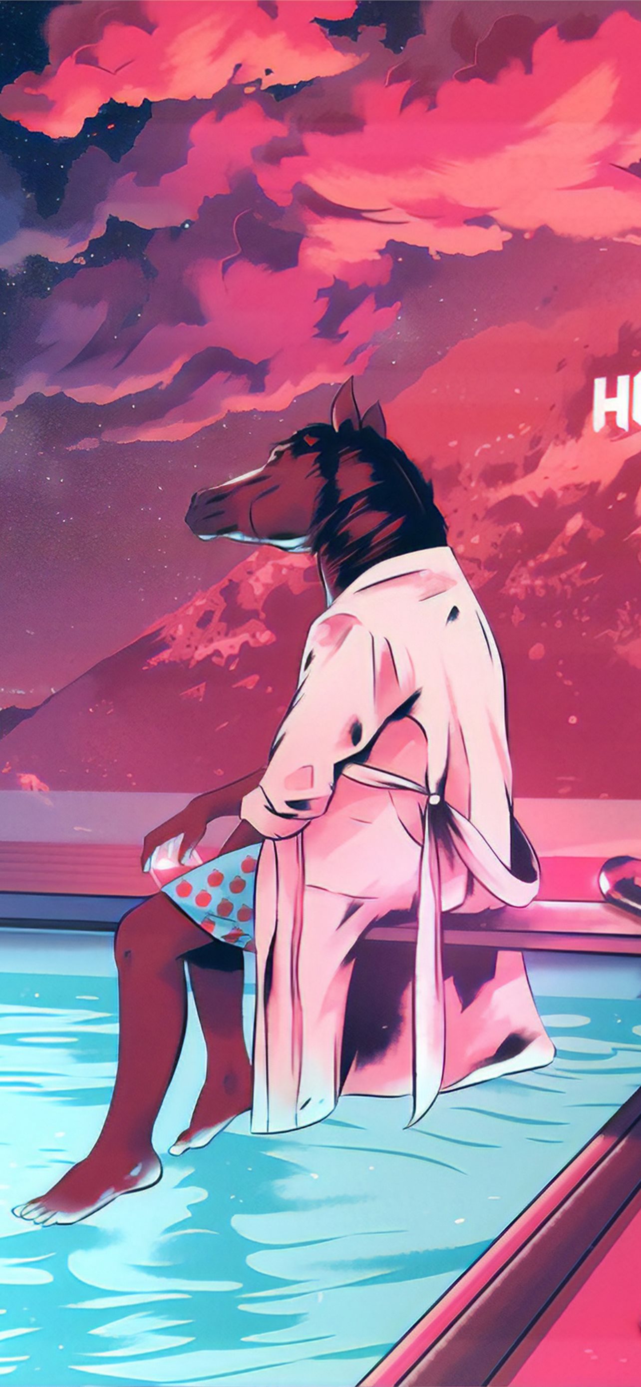 If anyones looking for a Bojack Horseman phone wallpaper heres a good  one I found a couple of days ago  rBoJackHorseman