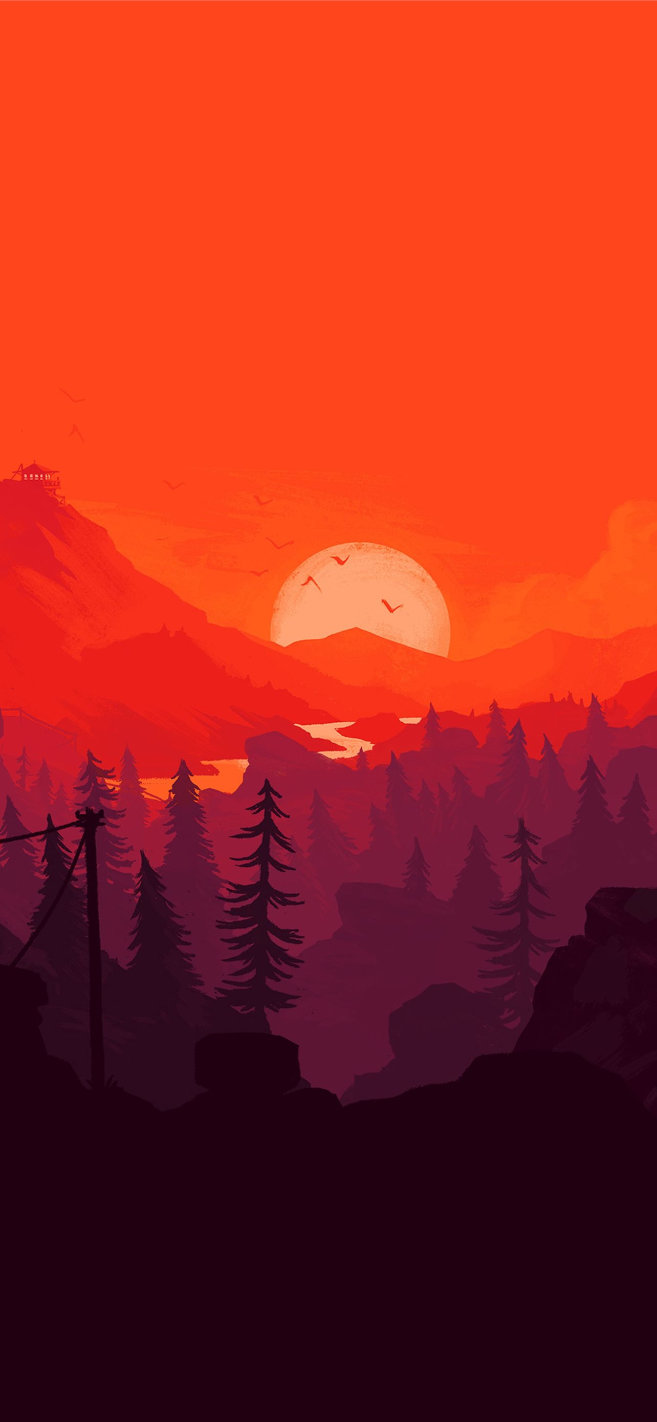 Firewatch Iphone Wallpapers - Top Free Firewatch Iphone Backgrounds -  WallpaperAccess