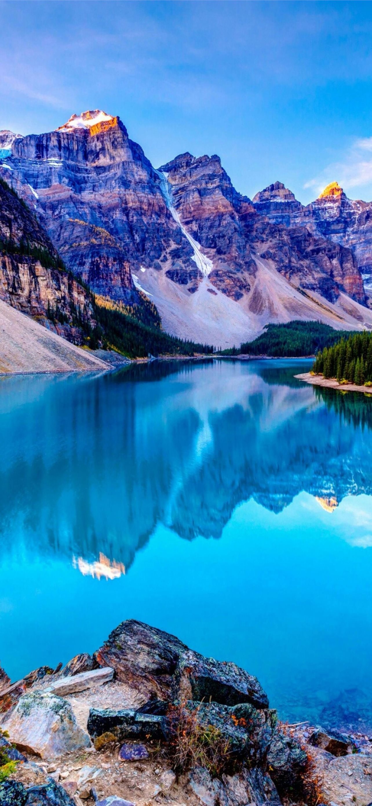 Natural Beauties Moraine Lake Banff National Park Is Canada Desktop Hd  Wallpaper 1920x1200  Wallpapers13com