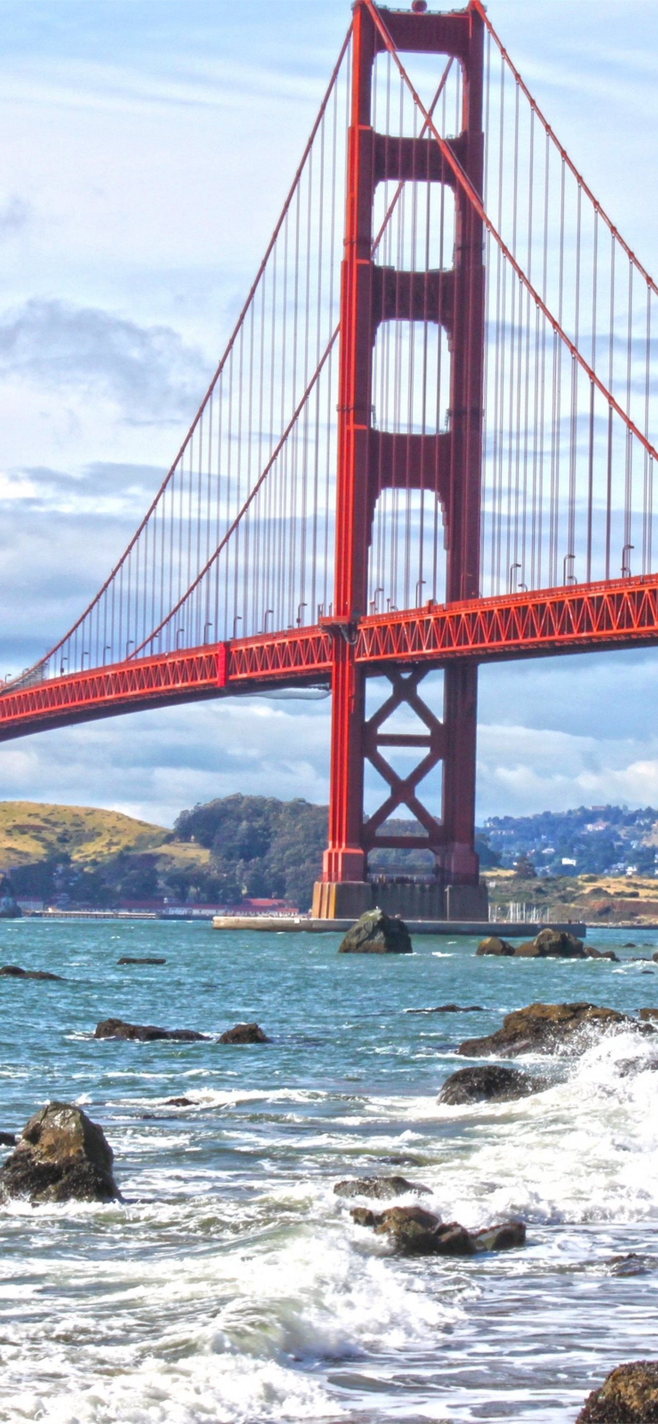 Golden Gate Bridge San Francisco Usa Buildings for... iPhone Wallpapers  Free Download