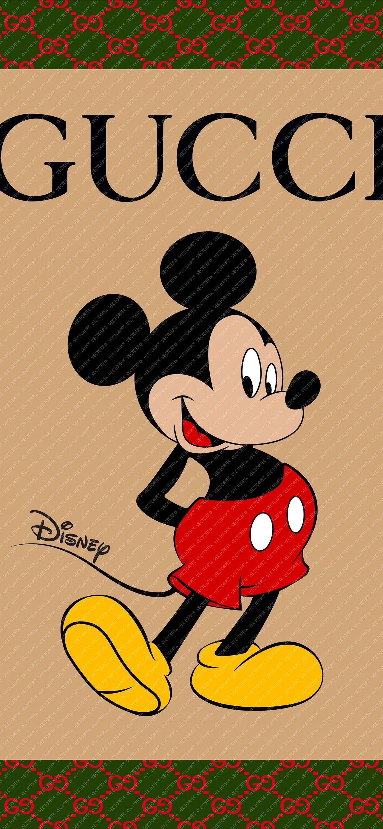 Gucci Mickey Mouse Top Free Gucci Mickey Mouse Bac  Gucci wallpaper  iphone, Iphone wallpaper logo, Mickey mouse wallpaper