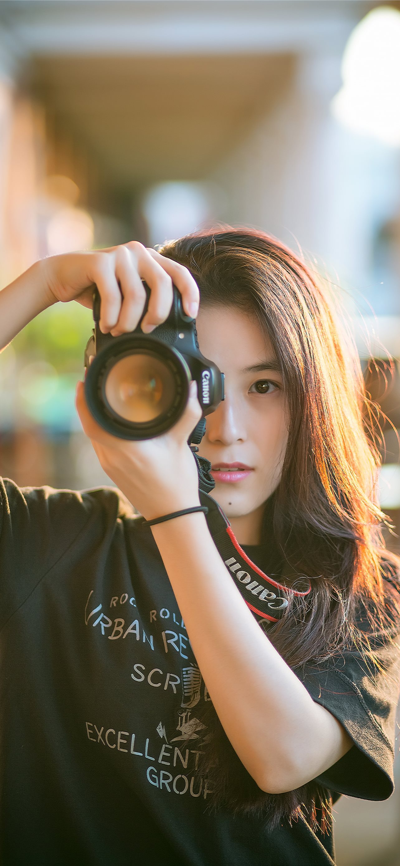 Black Canon Dslr Camera Girl Photography teahub io iPhone Wallpapers Free  Download