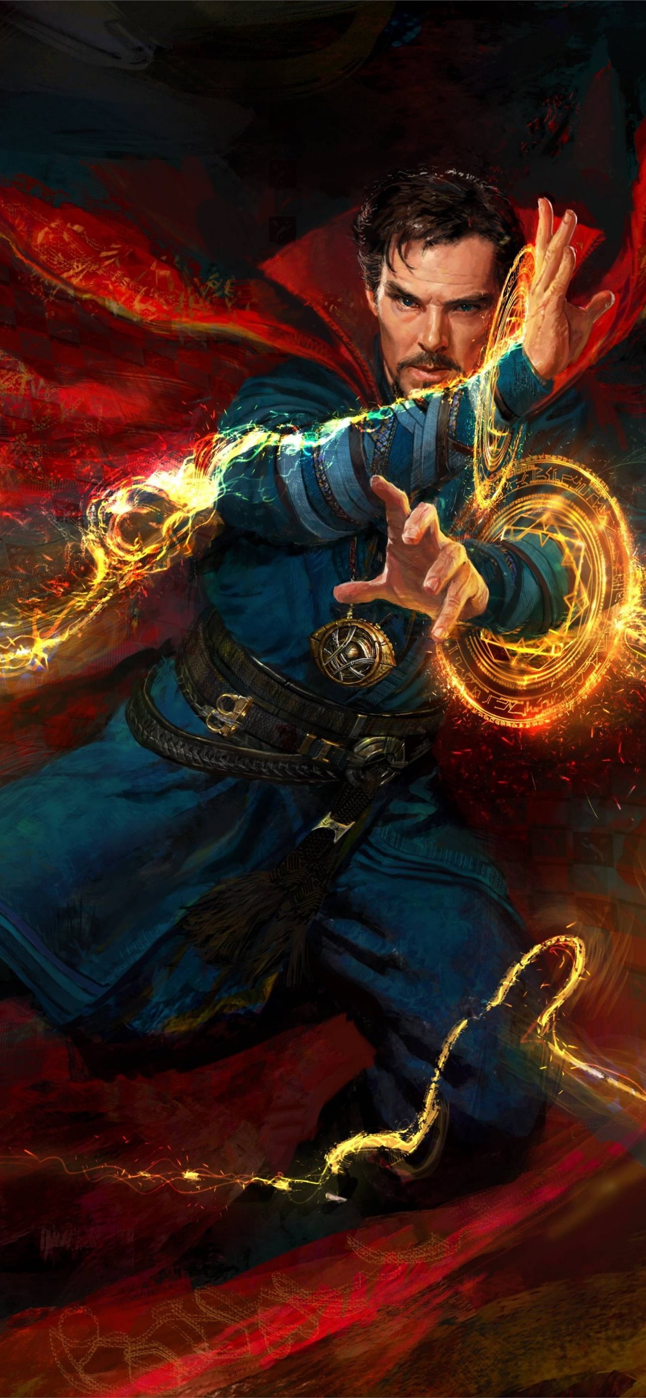 Download wallpaper 1280x2120 time stone doctor strange marvel comics  iphone 6 plus 1280x2120 hd background 25724