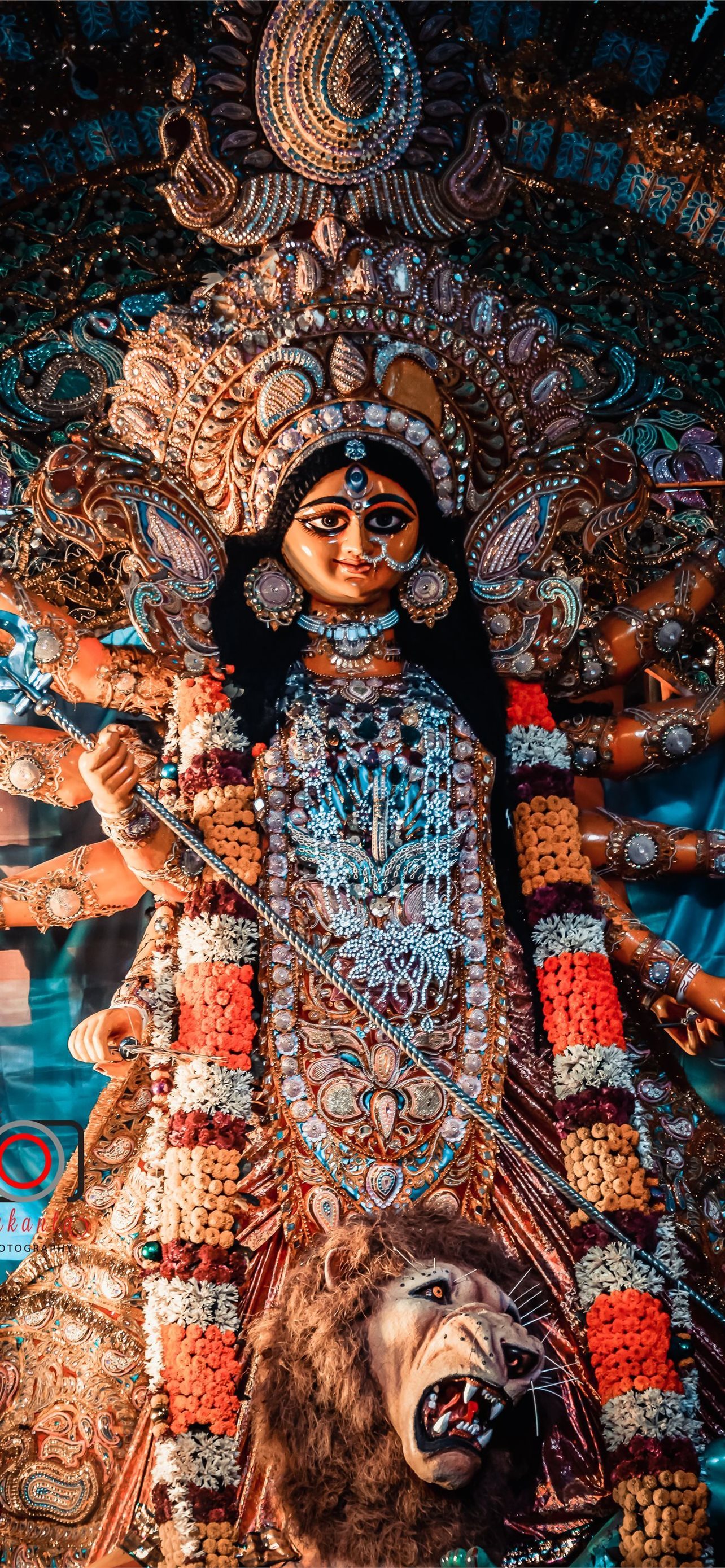 happy durga puja iPhone Wallpapers Free Download