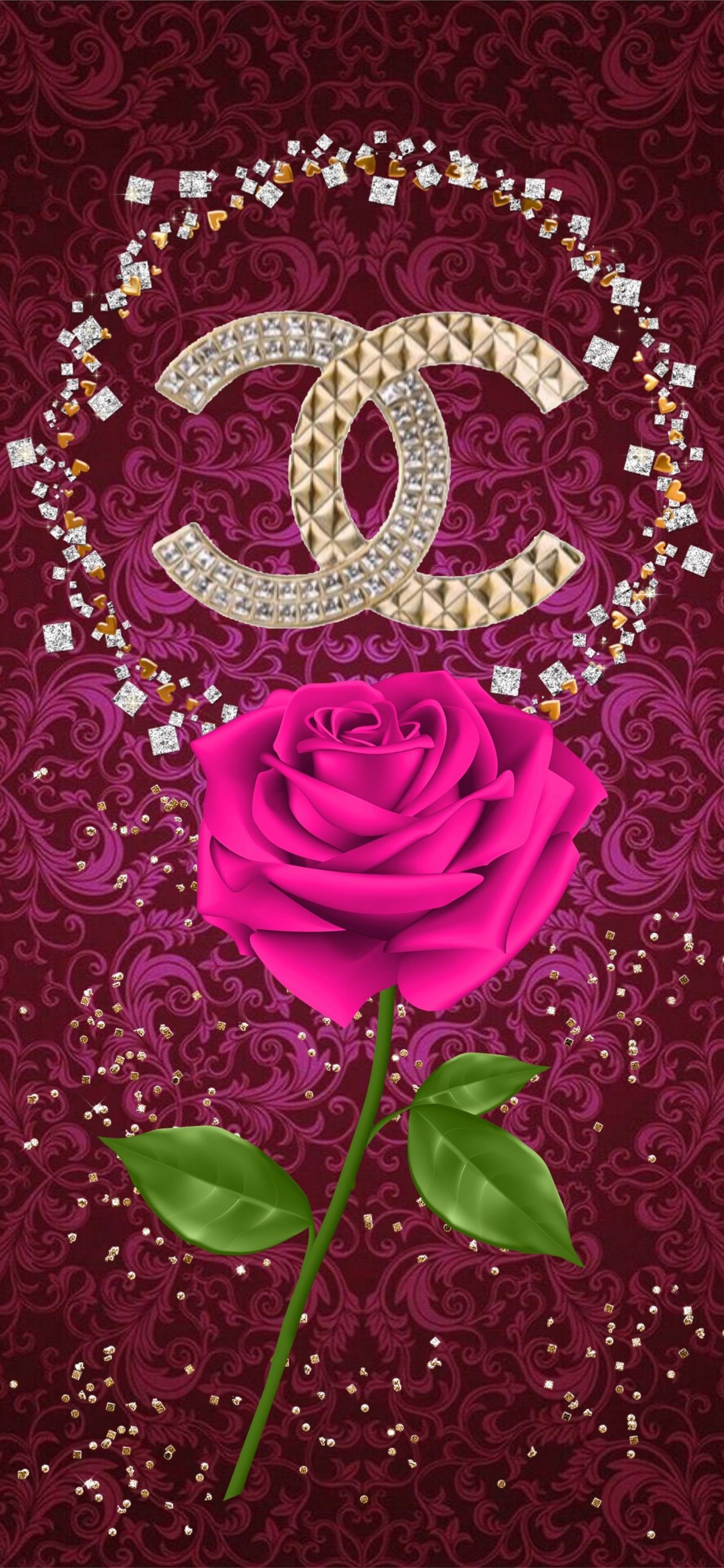Download Chanel Roses Girly Iphone Wallpaper  Wallpaperscom