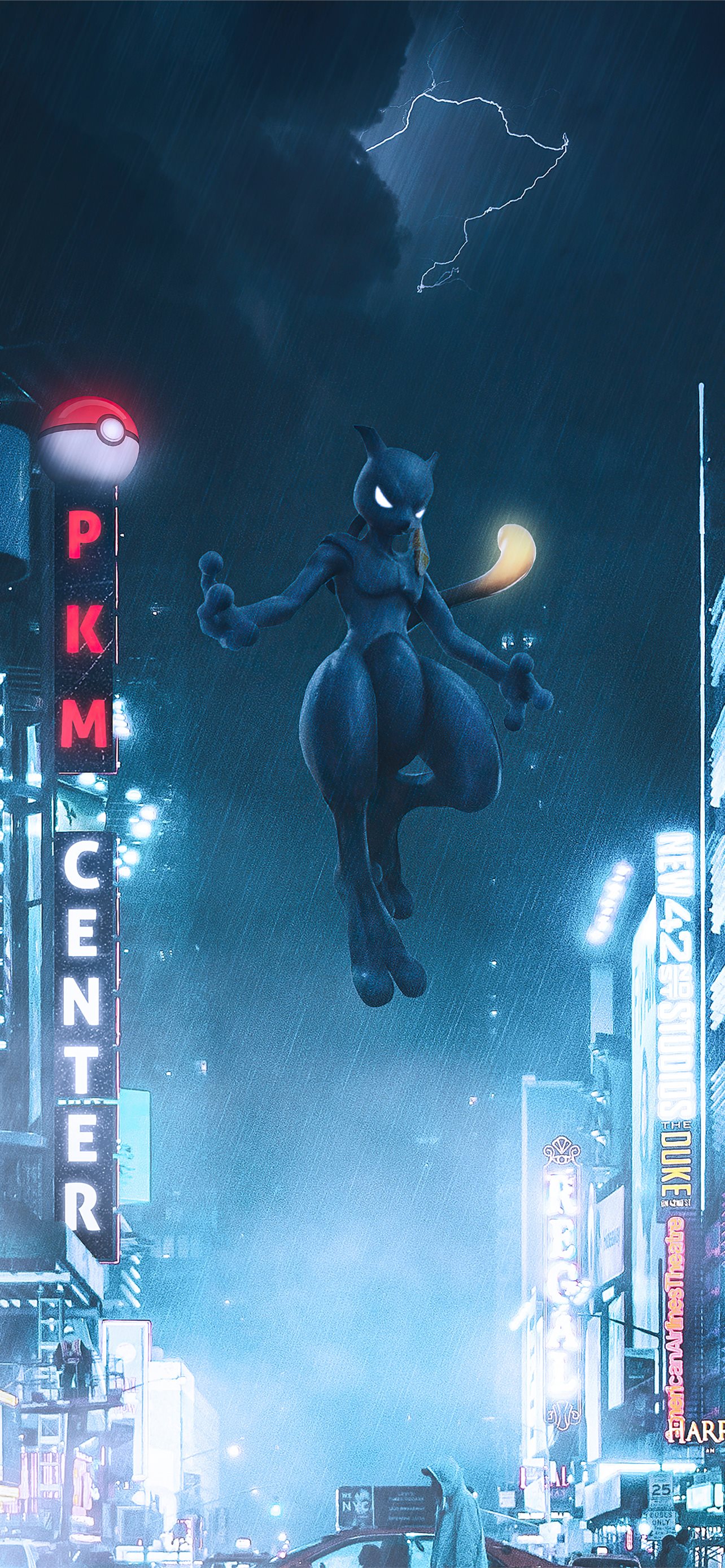 A Mewtwo Wallpaper I made scene from the movie  rpokemon