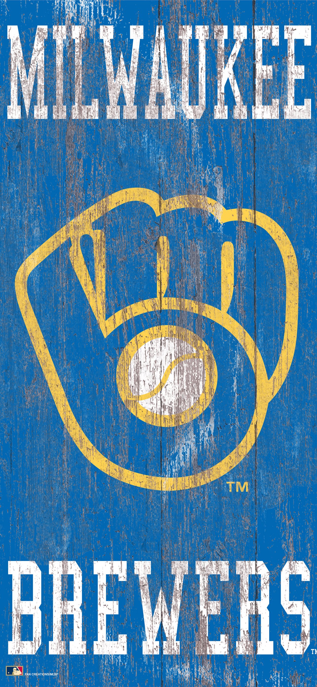 Download Milwaukee Brewers Glove Logo Wallpaper  Wallpaperscom