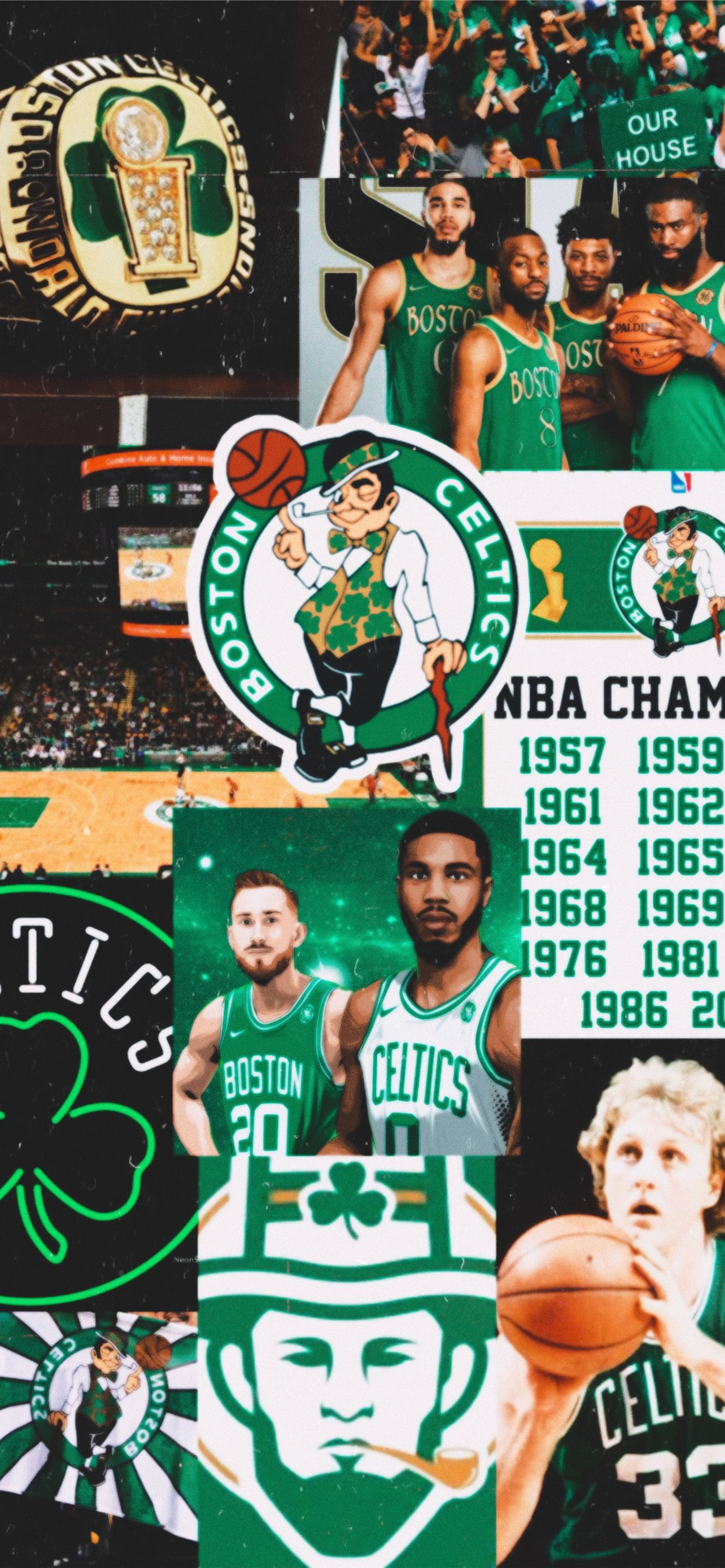 Boston Celtics  Dark Green  Logo Background Wallpaper Download  MobCup