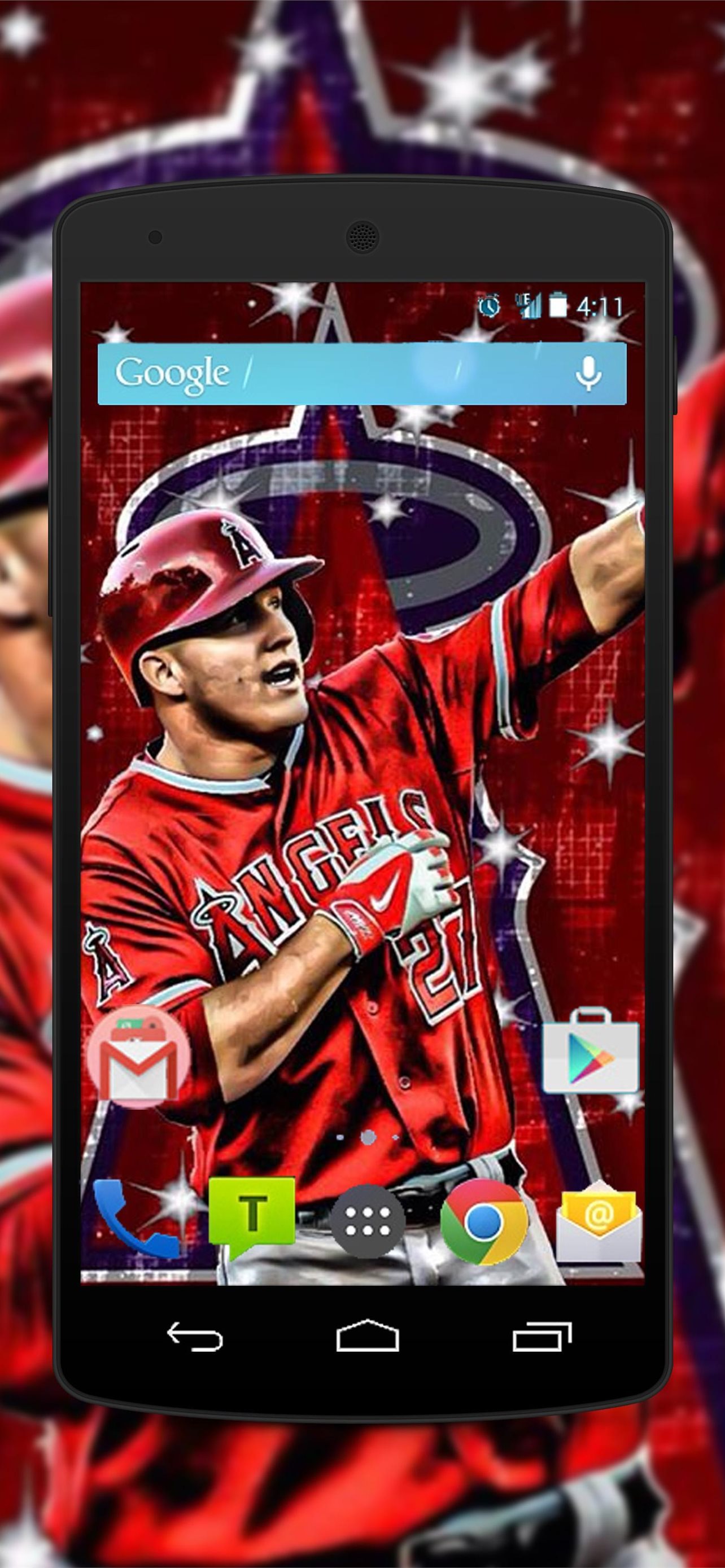 Mike Trout iPhone Wallpaper Made by me feel free to use and let me know  what you think GoHalos  rangelsbaseball