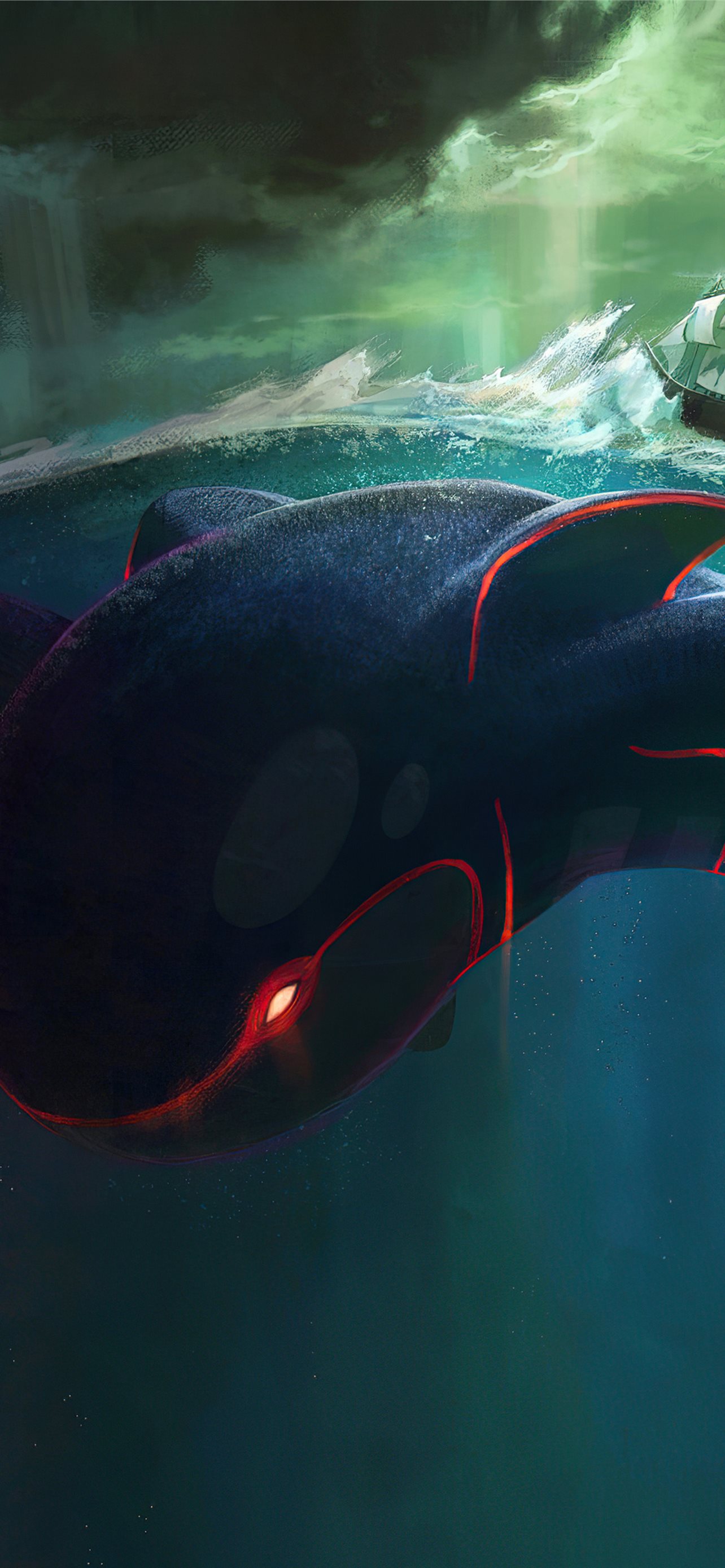 Download Kyogre With Qwilfish And Relicanth Underwater Wallpaper   Wallpaperscom