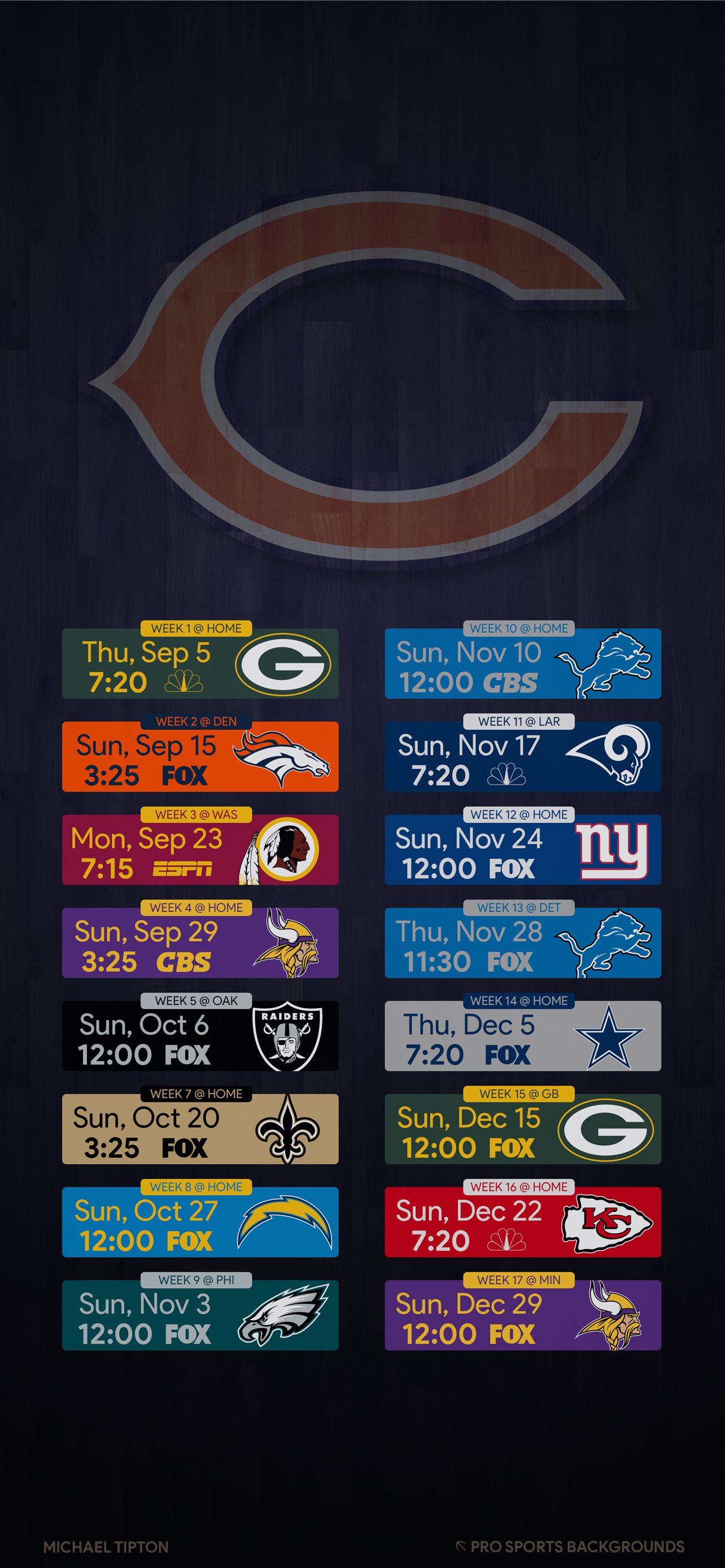 chicago bears iPhone Wallpapers Free