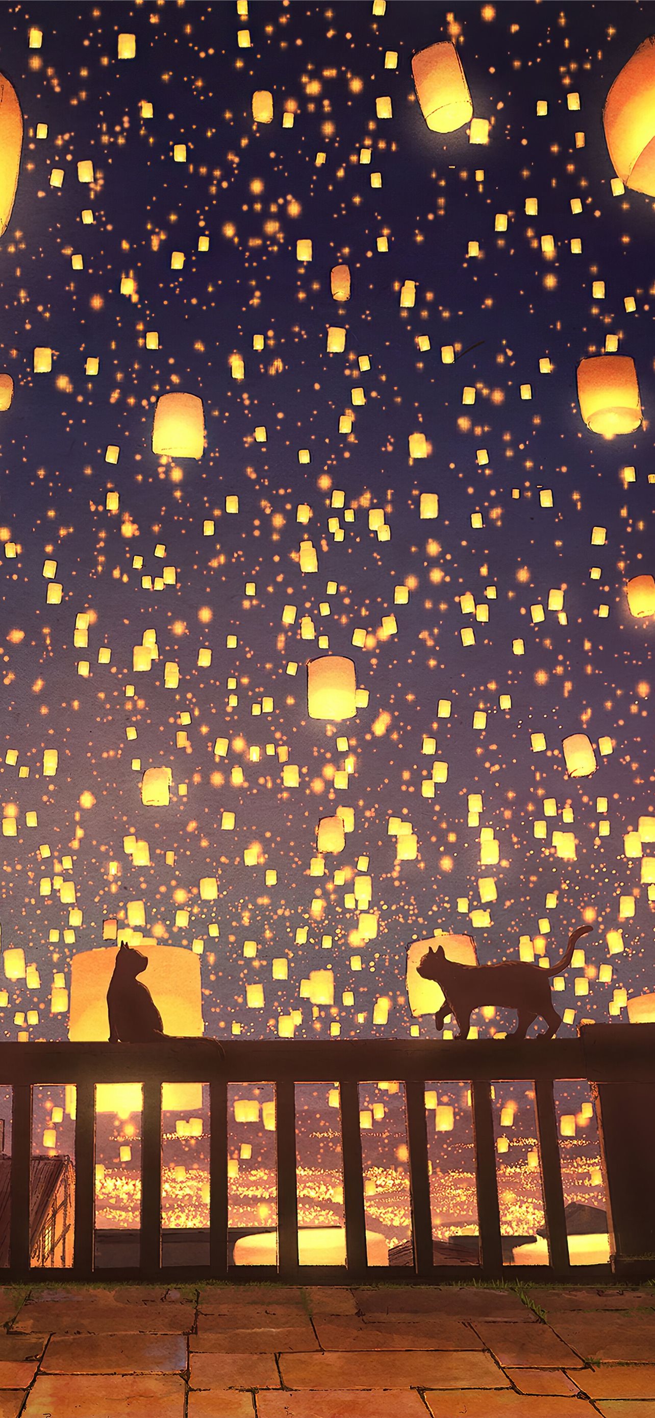 floating lanterns festival iPhone Wallpapers Free Download