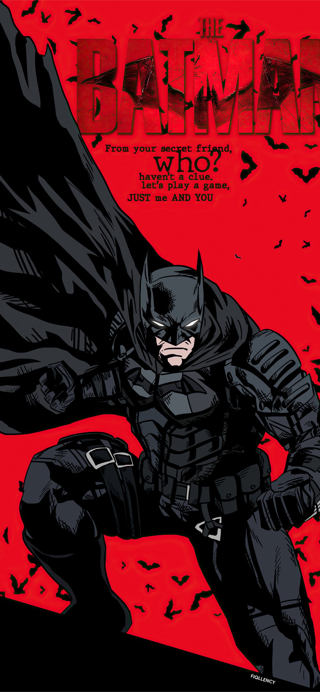 the batman 2021 comic style poster 4k iPhone Wallpapers Free Download
