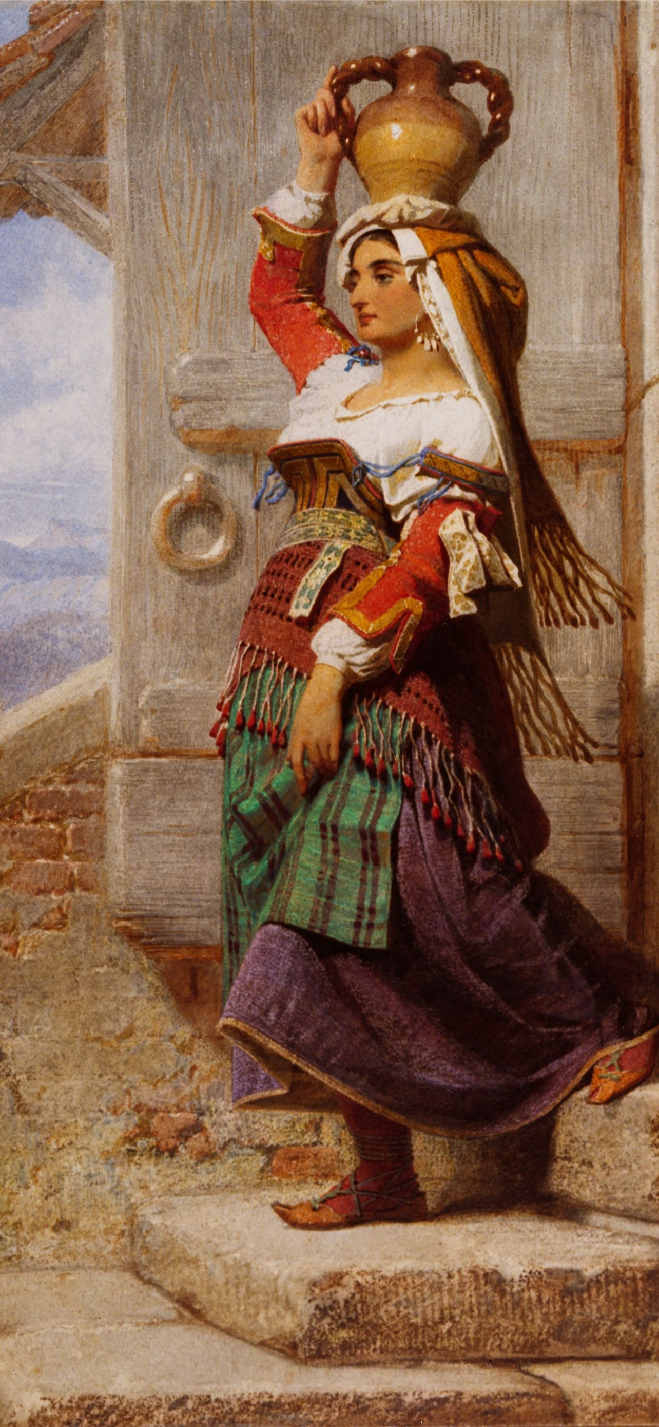 A Roman Water Carrier 1857 by Carl Haag iPhone Wallpapers Free Download