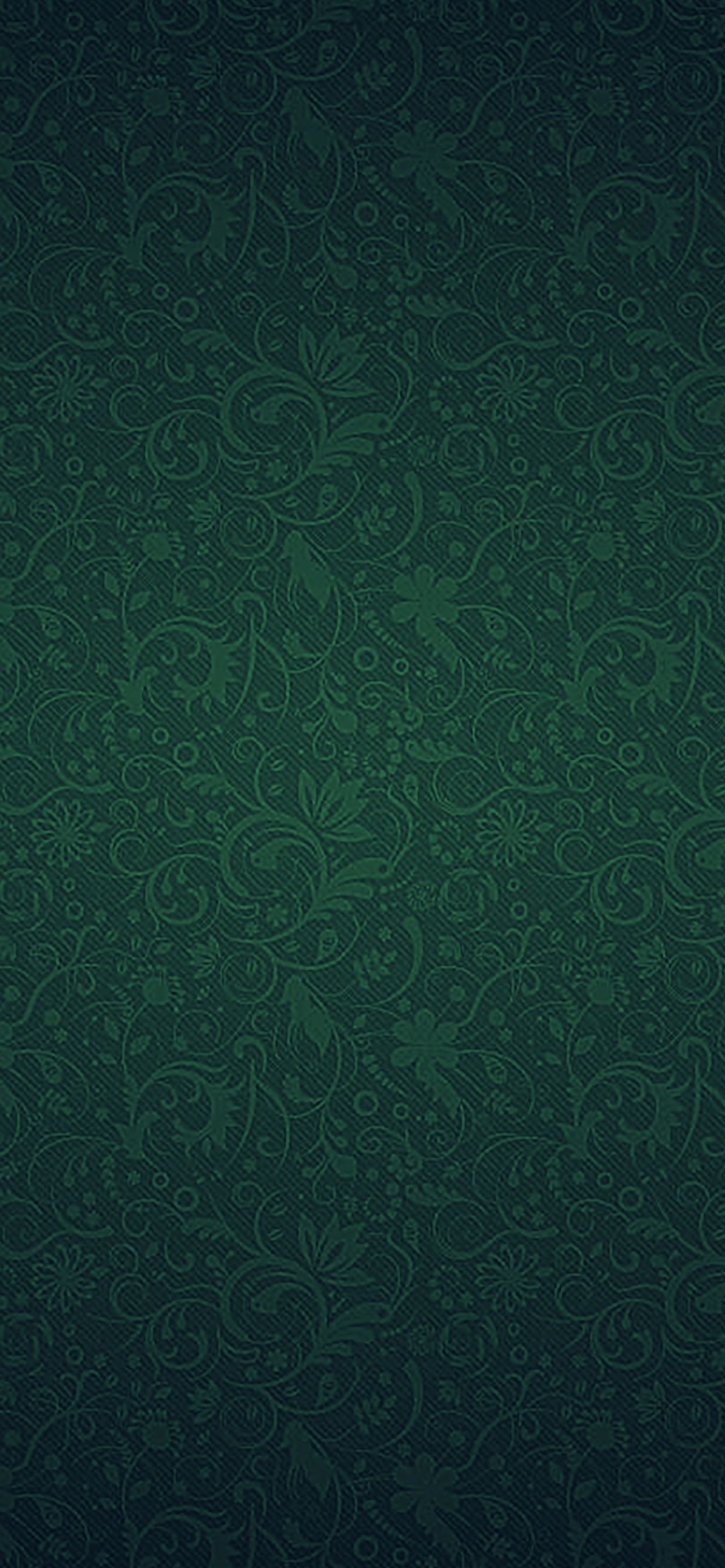 Green Ornaments Texture Pattern iPhone Wallpapers Free Download
