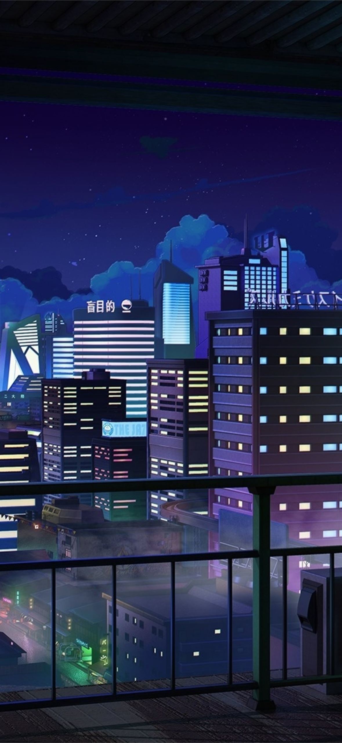 Anime City Scenery iPhone 6 Wallpaper  ID 59575