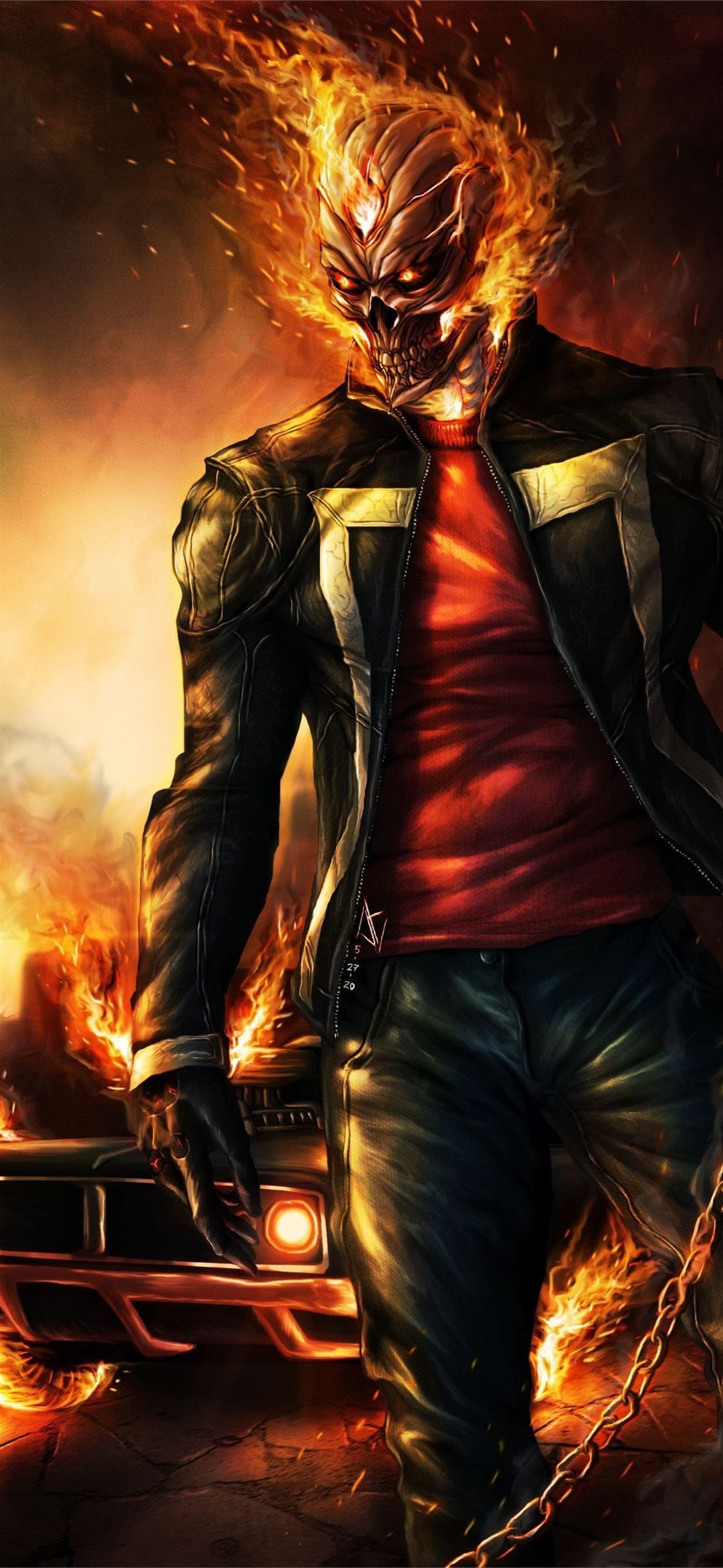 Ghost Rider iPhone Wallpapers  Top Free Ghost Rider iPhone Backgrounds   WallpaperAccess