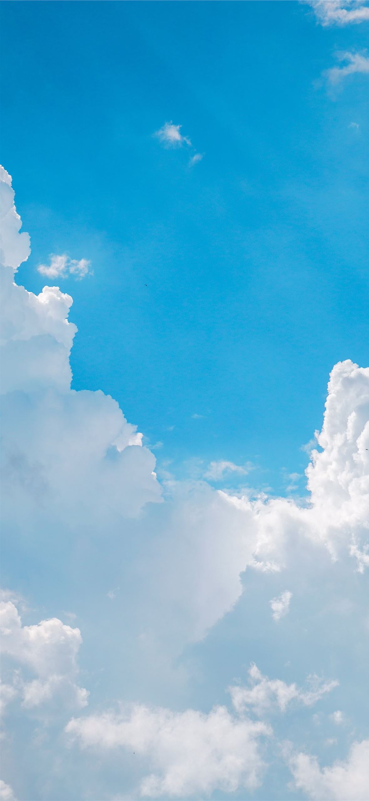 white clouds and blue sky during daytime iPhone Wallpapers Free Download