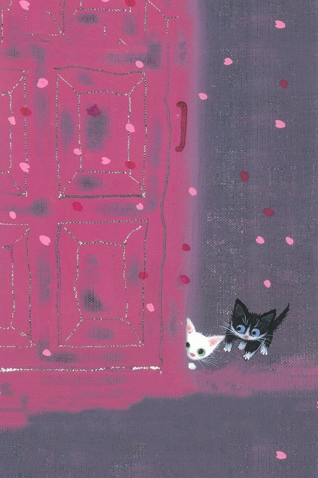 640x960 Affectionate cat - cat iPhone 4s Wallpaper