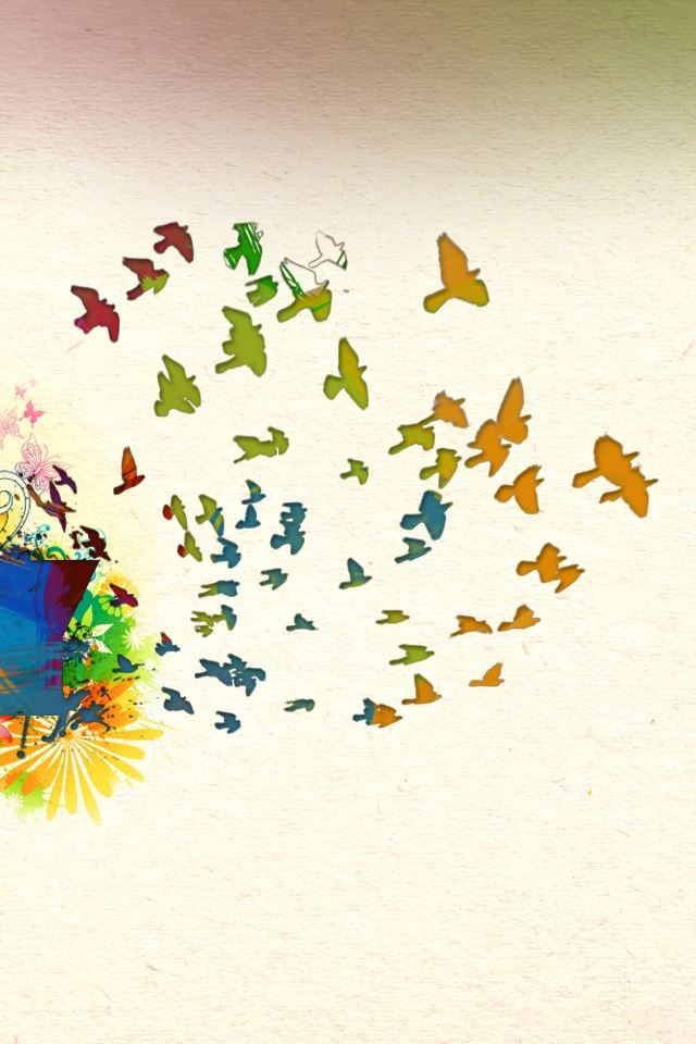 640x960 Birds Of Spring - spring iPhone 4s Wallpaper