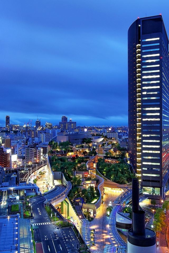 640x960 China Towers - city iPhone 4s Wallpaper