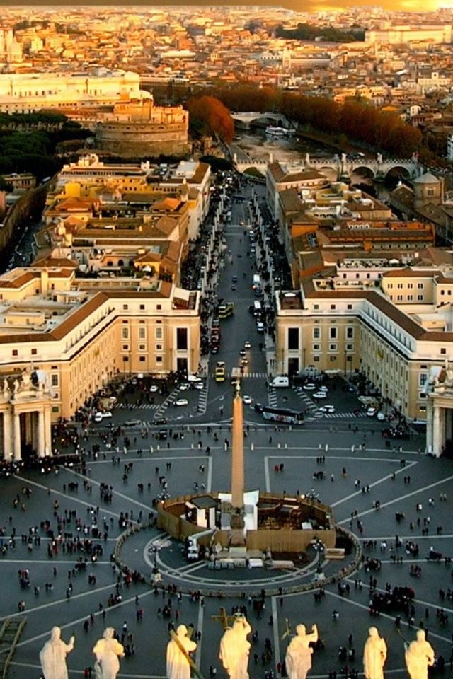 640x960 Vaticani Piazza San Pietro - san iPhone 4s Wallpaper