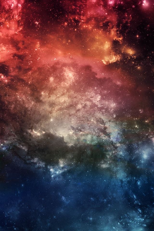 640x960 Fantasy Space - orange iPhone 4s Wallpaper