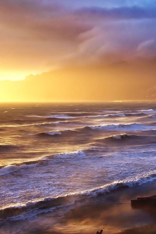 640x960 Stormy Sunset - sunset iPhone 4s Wallpaper