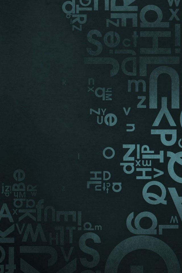 640x960 Letters English - letters iPhone 4s Wallpaper