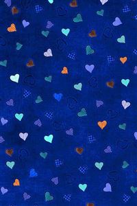 Hearts Blue wallpaper