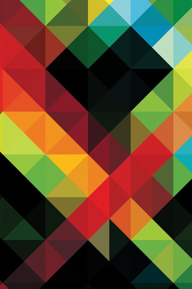 640x960 Mosaic 2 - orange iPhone 4s Wallpaper