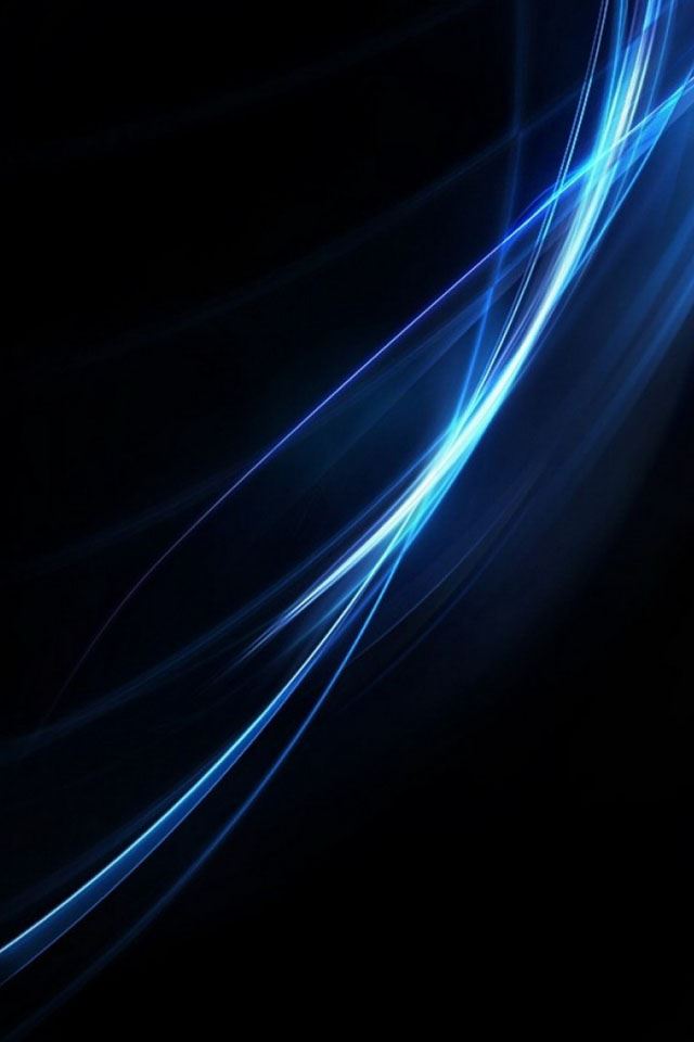 640x960 Blue light line - line iPhone 4s Wallpaper