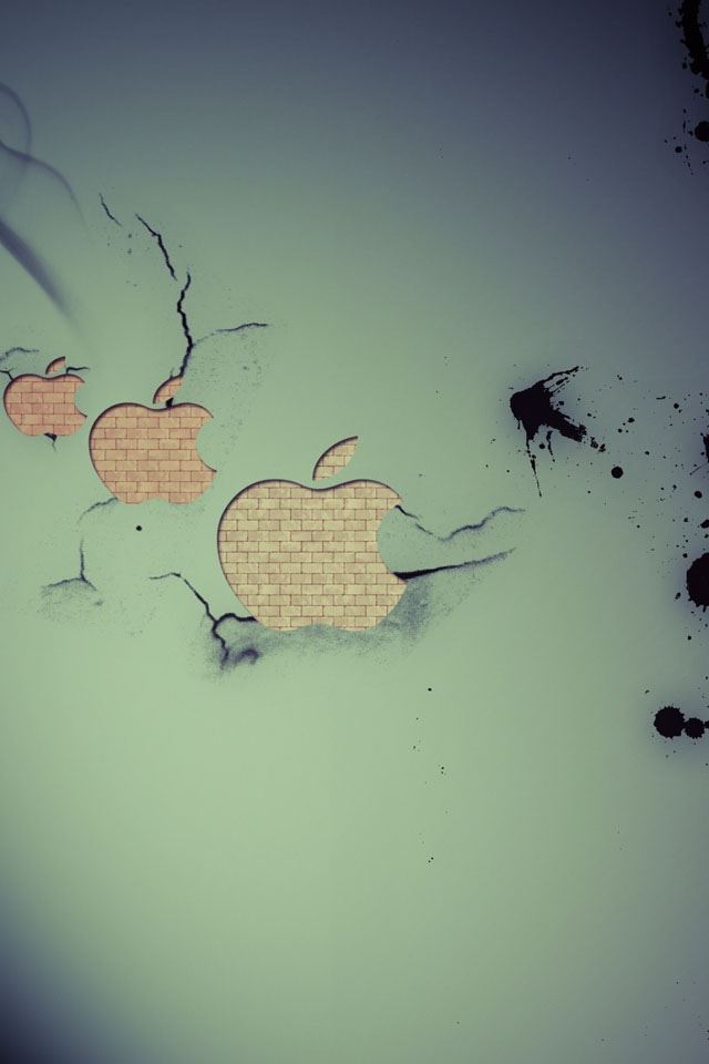 640x960 Apple wall -  iPhone 4s Wallpaper
