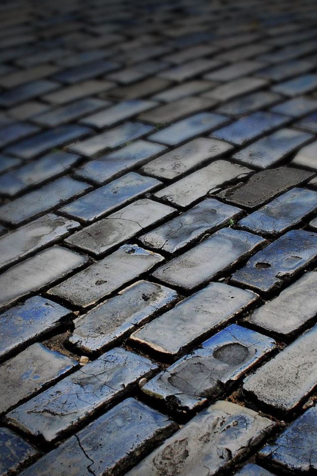 640x960 Dark floor tiles - dark (black) iPhone 4s Wallpaper
