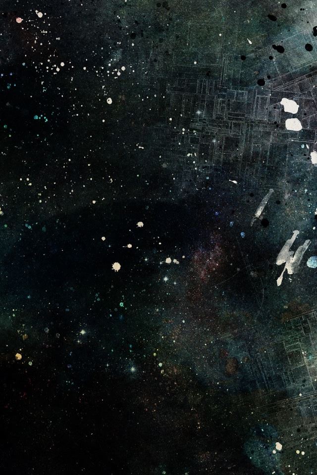 640x960 Abstract Space 2 - scrawl iPhone 4s Wallpaper