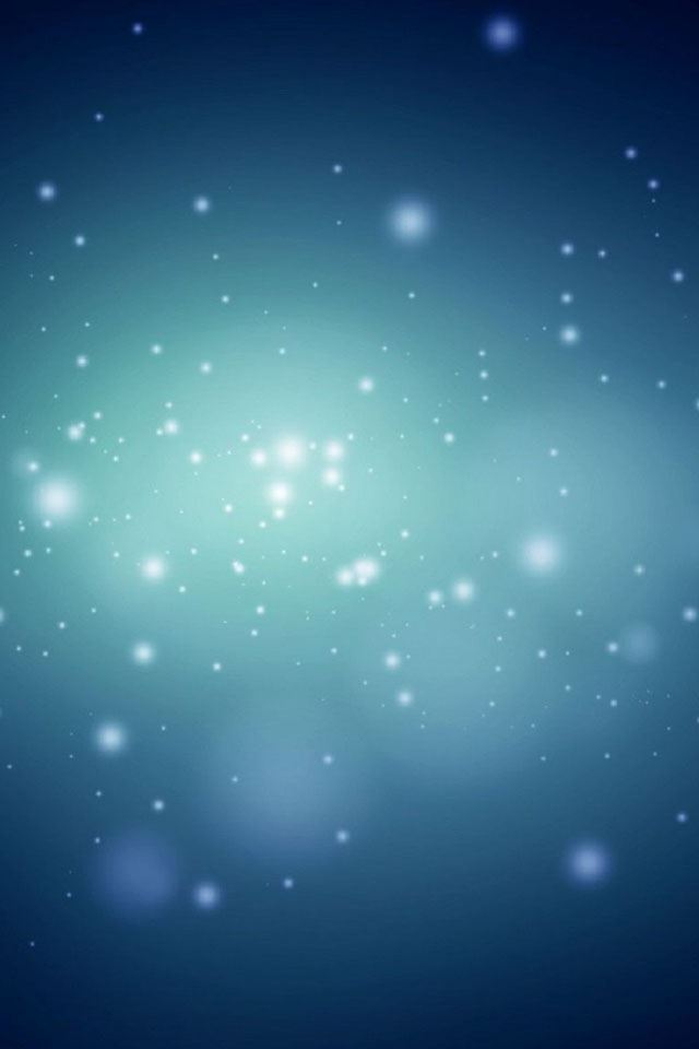 640x960 Point Light Bokeh - cyan iPhone 4s Wallpaper