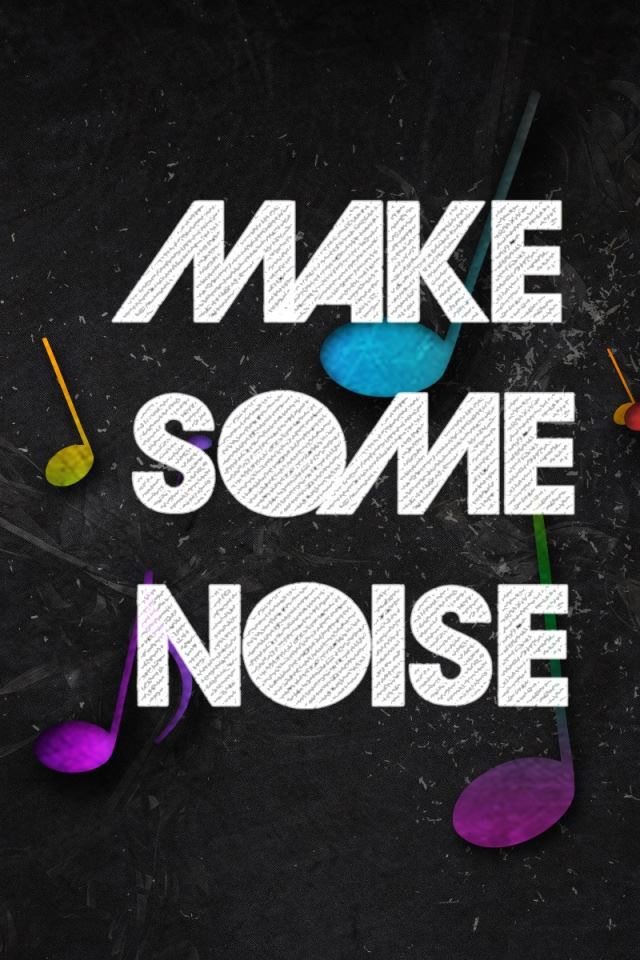 640x960 Make Some Noise - gray iPhone 4s Wallpaper