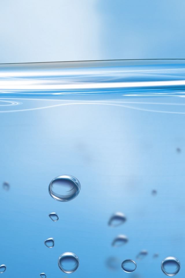640x960 Half Full - cyan iPhone 4s Wallpaper
